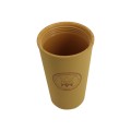 双层隔热塑料咖啡杯500ML